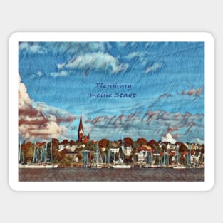 Flensburg meine Stadt. Flensburg, my city Sticker